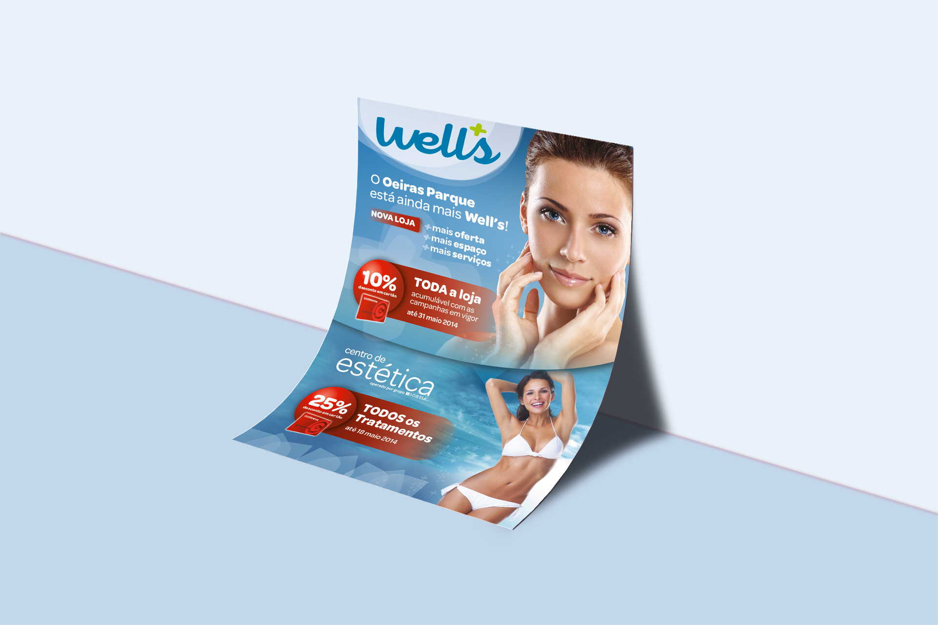 wells beauty center flyer graphic design by avantia.design
