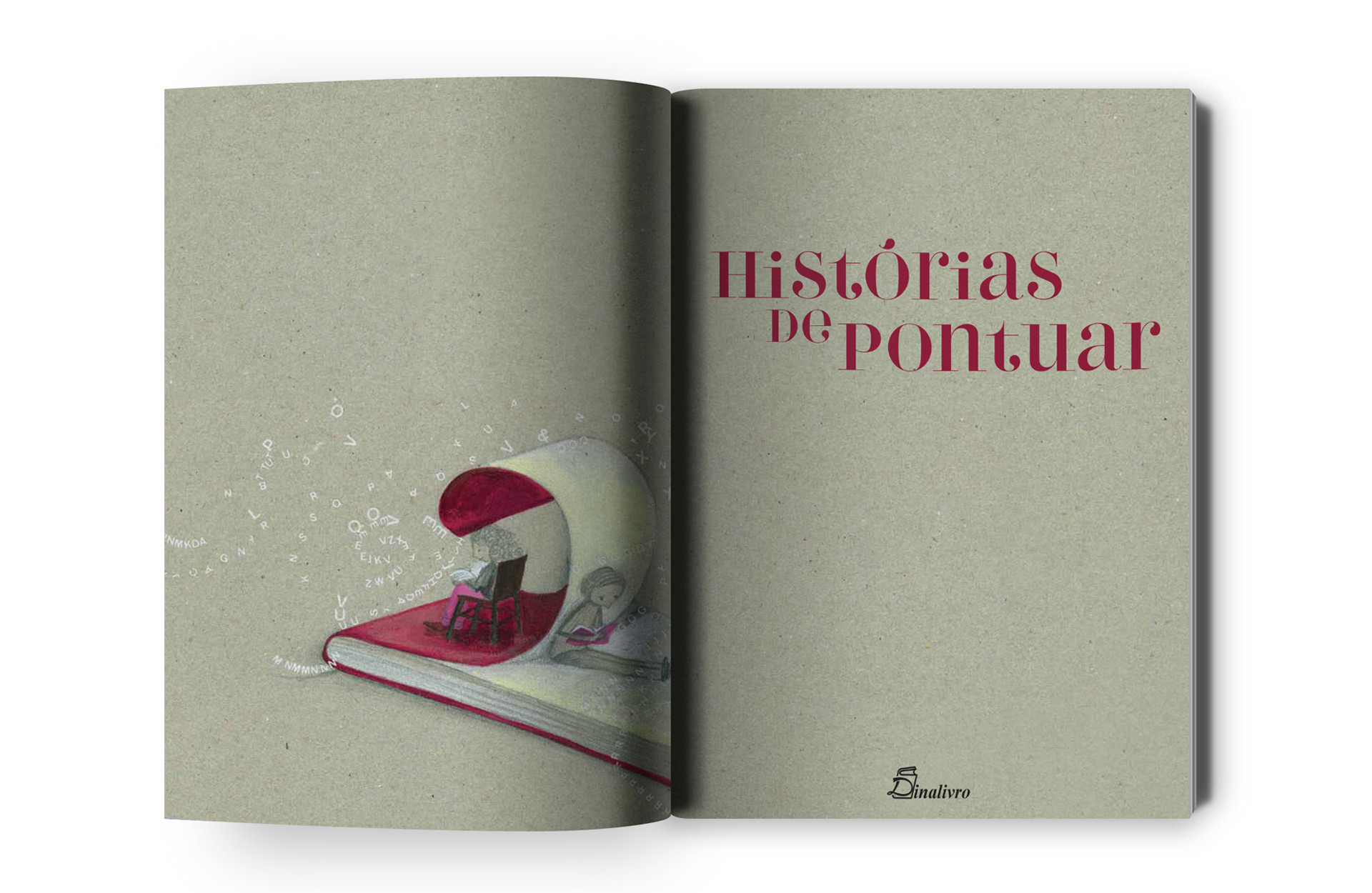 dinalivro book publisher “histórias de pontuar” editorial design by avantia.design