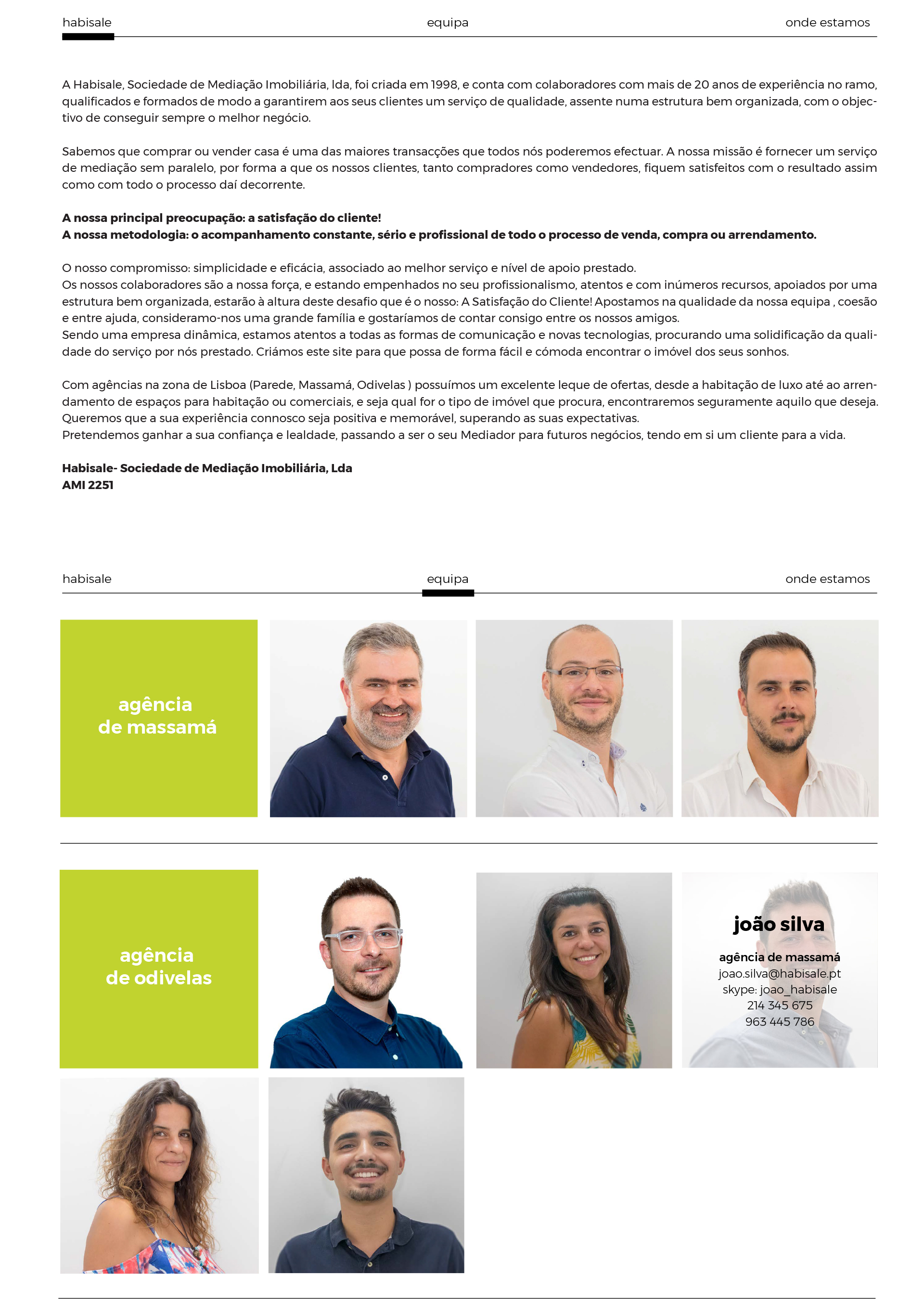 habisale real estate agency web design by avantia.design