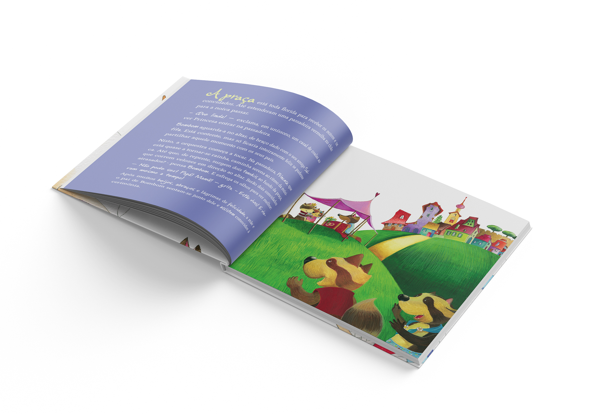 dinalivro book publisher “tanuki, bombom na cidade dos cangurus” visual design by avantia.design